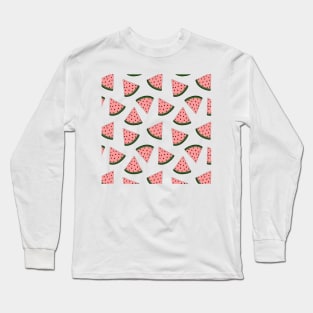 Cute watermelon hand drawn pattern Long Sleeve T-Shirt